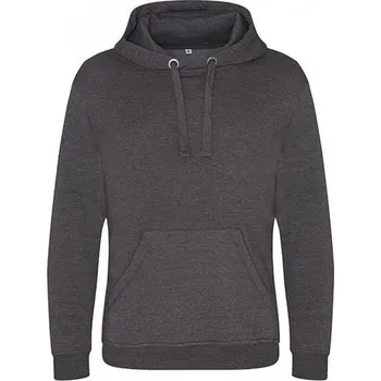 Pánská mikina Vysokogramážová unisex mikina klokanka Just Hoods s kapucí 330 g/m Barva: šedá uhlová melír, Velikost: XS JH101