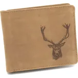 Kožená peněženka TETRAO jelen hlava ležatá