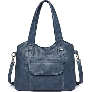 Kabelka Dámská kožená kabelka FLY FF390 Barva: Modrá