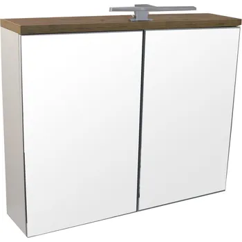 Koupelnový nábytek BPS-koupelny Zrcadlová skříňka Orion W 80 ZS LED-CR s osvětlením Any LED 30 CR, chrom