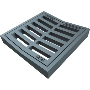 kanalizace Rošt s rámem prohnutý MYJAVA® 400x400, zatížení B125