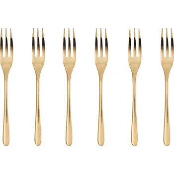 Příbor Sambonet, Malé vidličky na dort Taste zlaté 6 ks - Formadore