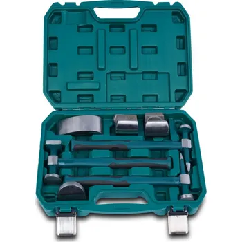 Sada nářadí Sada klempířského nářadí - kladiva a babky, sada 7 kusů v kufru