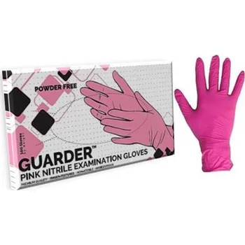 Pracovní rukavice Ochranné rukavice, růžová, jednorázové, nitrilové, vel. XS, 100 ks, nepudrované, 3,4 g