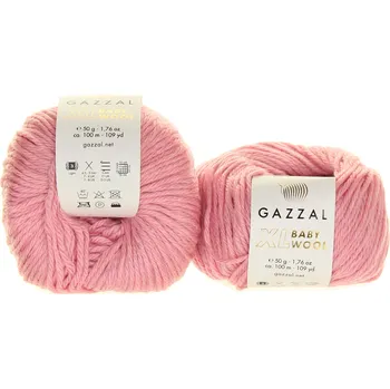 Příze Gazzal Baby Wool XL 845 starorůžová