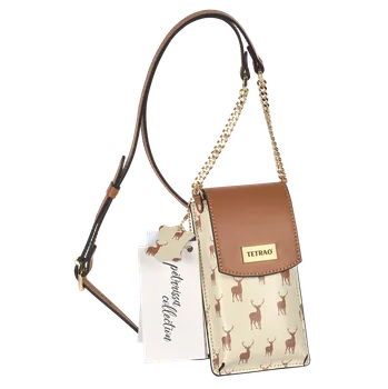 Módní doplněk Dámský kožený obal na smartfón TETRAO Rosa