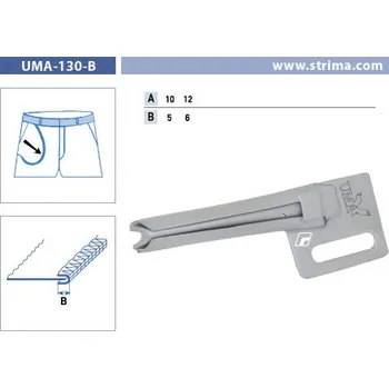 Texi Lemovač skládající napůl pro šicí stroje UMA-130-B 10/5