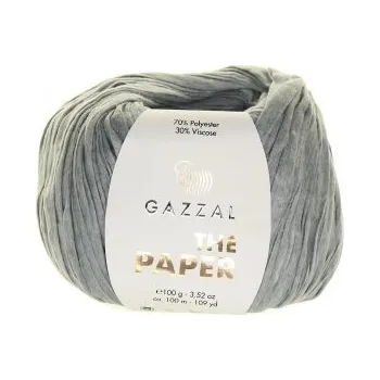 Příze Gazzal The Paper 3956 - šedá