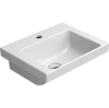 Umyvadlo Gsi NORM keramické umývátko 42x34cm, bílá ExtraGlaze