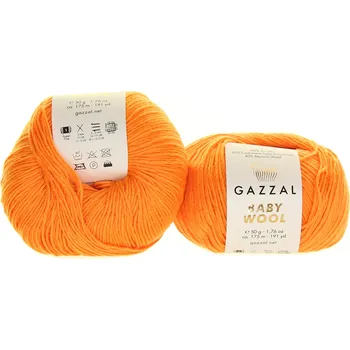 Příze Gazzal Baby Wool 837 oranžová