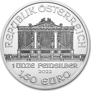Münze Österreich Wiener Philharmoniker stříbrná mince 1oz 2022