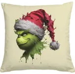 Polštář bavlněný s potiskem Rozprskaný Grinch polštář