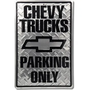 Plechová cedule Plechová cedule Chevy Trucks Parking 30 cm x 40 cm