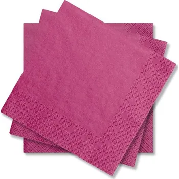 Papírový ubrousek Svatební ubrousky Premium - tmavě růžové