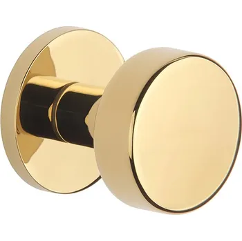 Dveřní kování AT - KOULE RUTA - R 7S bez spodní rozety, koule pevná ks OLV PVD - Mosaz leštěná lakovaná PVD