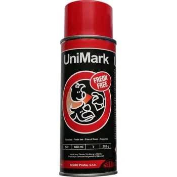 Barva ve spreji Sprej/ barva značkovací Unimark 400 ml Barva: červená
