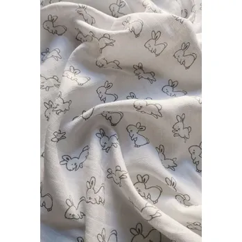 Dětská látková osuška Zajíček šedý