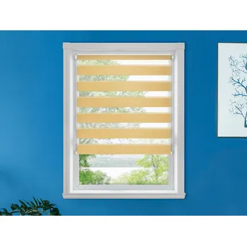 Roleta FEXI Zatemňovací Roleta Den a noc, Shine zlatá, A 073 v POLO kazetě, 150x30 cm