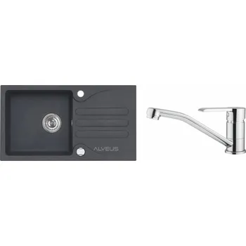 Granitový dřez Alveus SET Galapagos 30 - 91+ BATERIE RUTA CHR + 5 % sleva v košíku s kódem SLEVA5