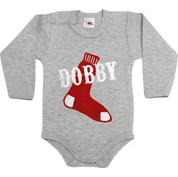 Kojenecký body Dětské body Dobby, Barva Tmavý melír, Velikost 86 / 12-18m, Canvas Dětské body Bezvatriko.cz 2311