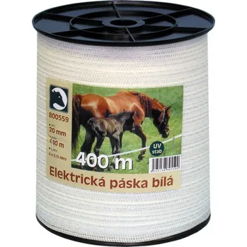 Ohradník Ohradníková páska STANDARD bílá 20mm/400m