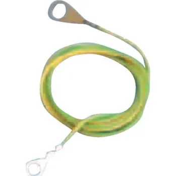 Ohradník Propojovací zemnící kabel s 2 očky pro elektrický ohradník