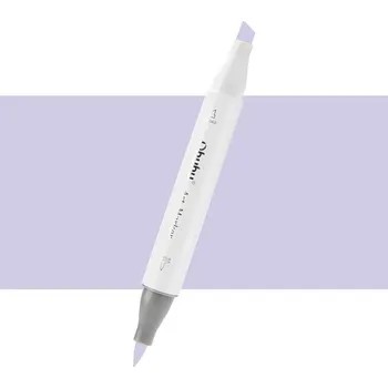 Lihová fixa OHUHU oboustranná Brush & Chisel, V340 Lavender Blue