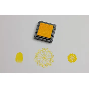 Razítková poduška Razítkovací polštářek - žlutý