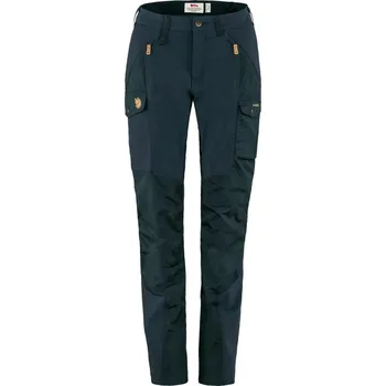 kalhoty turistické dámské FJÄLLRÄVEN Nikka Trousers Curved W, Dark Navy - 38