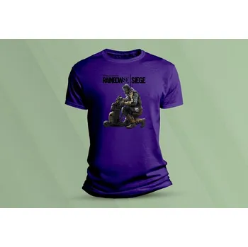 Dětské bavlněné tričko Rainbow six siege Lion 2. velikost 140 (9-11 let) Purpurová