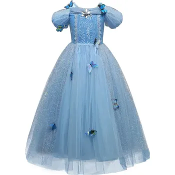 Karnevalový kostým Disney Dětský kostým - krásné šaty pro Popelku Varianta: Šaty č.12 bez doplňků, Velikost: 110 (4 roky)