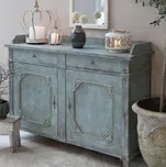 Opálová antik dřevěná komoda French antiek - 153*51*112cm