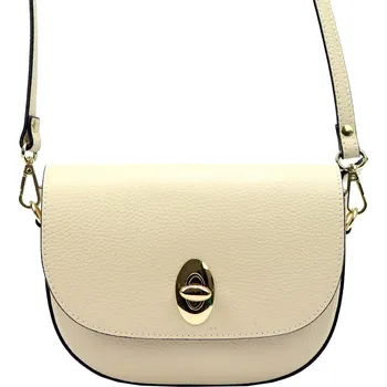 Kabelka Kožená crossbody kabelka Luka 20-069 světle béžová