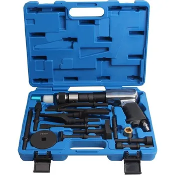 Pneumatické kladivo MAGNUS Pneumatické úderové kladivo s adaptéry pro vyrážení čepů, tyčí, karoserie atd.