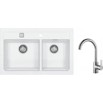 Granitový dřez Alveus SET ATROX 50 / 11+ TONIA CHROM + 5 % sleva v košíku s kódem SLEVA5