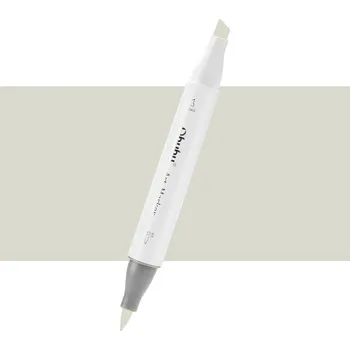 Lihová fixa OHUHU oboustranná Brush & Chisel, YG040 Yellow Grey 04