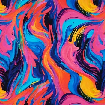 Teplákovina B0116 barevný akvarel, š.160