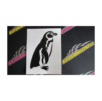 Samolepící dekorace Tučňák 001 pravá (17 - šedá) SAMOLEPKA NA AUTO, NÁLEPKA, FÓLIE, POLEP, TUNING, VLASTNÍ TEXT, TISK, AUTOSAMOLEPKY.cz, POLEPY, OBRÁZEK, LOGO, 3D STICKERS