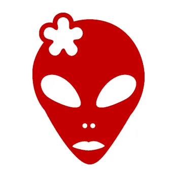 Samolepicí dekorace na vozidlo UFO 009 slečna s kytičkou levá (18 - tmavě červená) SAMOLEPKA NA AUTO, NÁLEPKA, FÓLIE, POLEP, TUNING, VLASTNÍ TEXT, TISK, AUTOSAMOLEPKY.cz, POLEPY, OBRÁZEK, LOGO, 3D STICKERS