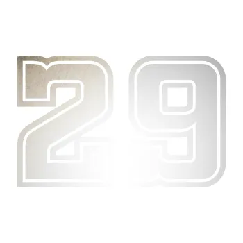 Polep vozidla SAMOLEPKA Startovní číslo 29 typ 5 (82 - odrazková reflexní bílá) NA AUTO, NÁLEPKA, FÓLIE, POLEP, TUNING, VLASTNÍ TEXT, TISK, AUTOSAMOLEPKY.cz, POLEPY, OBRÁZEK, LOGO, SAMOLEPKY