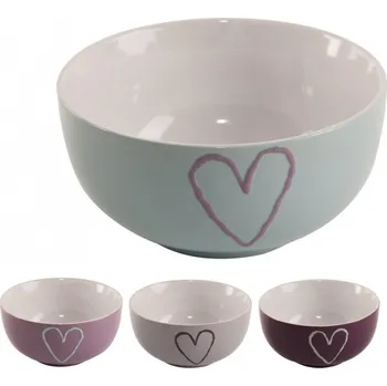Miska ker. SRDCE pr. 13 cm mix