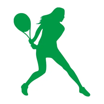 Polep vozidla Tenistka 002 pravá (12 - zelená) SAMOLEPKA NA AUTO, NÁLEPKA, FÓLIE, POLEP, TUNING, VLASTNÍ TEXT, TISK, AUTOSAMOLEPKY.cz, POLEPY, OBRÁZEK, LOGO, 3D STICKERS