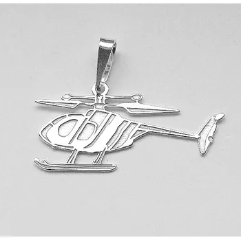 Přívěsek Stříbrný přívěsek helikoptéra - PA0663 (Stříbrná helikoptéra)