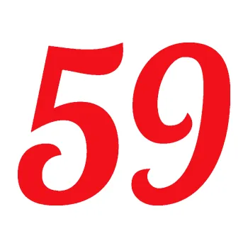 Polep vozidla SAMOLEPKA Startovní číslo 59 typ 3 (10 - červená) NA AUTO, NÁLEPKA, FÓLIE, POLEP, TUNING, VLASTNÍ TEXT, TISK, AUTOSAMOLEPKY.cz, POLEPY, OBRÁZEK, LOGO, SAMOLEPKY