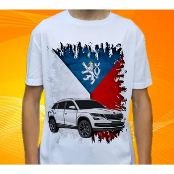 Pánské tričko tričko Š.K.O.O.D.A č. 11 M (Trička s motivy aut)