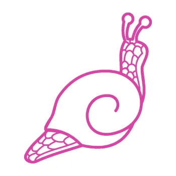 Samolepící dekorace Šnek 003 pravá (16 - růžová) SAMOLEPKA NA AUTO, NÁLEPKA, FÓLIE, POLEP, TUNING, VLASTNÍ TEXT, TISK, AUTOSAMOLEPKY.cz, POLEPY, OBRÁZEK, LOGO, 3D STICKERS