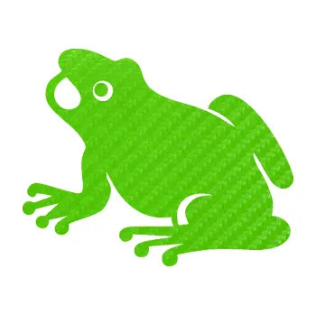 Samolepící dekorace SAMOLEPKA Žába 007 levá (58 - 3D karbon zelený kawasaki) NA AUTO, NÁLEPKA, FÓLIE, POLEP, TUNING, VLASTNÍ TEXT, TISK, AUTOSAMOLEPKY.cz, POLEPY, OBRÁZEK, LOGO, SAMOLEPKY