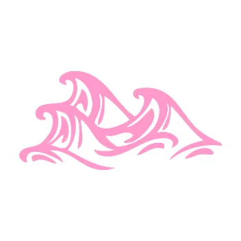 Samolepící dekorace Vlny 005 levá moře (24 - světle růžová) SAMOLEPKA NA AUTO, NÁLEPKA, FÓLIE, POLEP, TUNING, VLASTNÍ TEXT, TISK, AUTOSAMOLEPKY.cz, POLEPY, OBRÁZEK, LOGO, 3D STICKERS