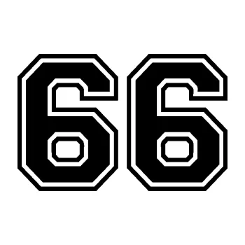 Polep vozidla Startovní číslo 66 typ 4 (01 - černá) SAMOLEPKA NA AUTO, NÁLEPKA, FÓLIE, POLEP, TUNING, VLASTNÍ TEXT, TISK, AUTOSAMOLEPKY.cz, POLEPY, OBRÁZEK, LOGO, 3D STICKERS