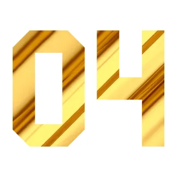 Polep vozidla Startovní číslo 04 (81 - chrom fólie zlatá zrcadlová) SAMOLEPKA NA AUTO, NÁLEPKA, FÓLIE, POLEP, TUNING, VLASTNÍ TEXT, TISK, AUTOSAMOLEPKY.cz, POLEPY, OBRÁZEK, LOGO, 3D STICKERS